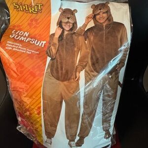 Spirit Lion Jumpsuit Costume for Kids - Tan and Brown